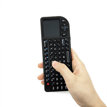 A8 Mini Wireless Keyboard 2.4G 7 Color Backlit 3 in1 Handheld Keyboard with Touchpad Air Mouse for Android TV Box PC Tablet