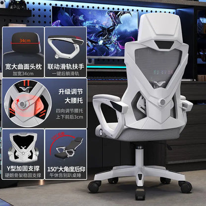 MDNG Ergonomic Office Chair Mesh Swivel Gaming Chair with Comfortable Reclining Design, Executive Desk Chair for Home Office & Study
