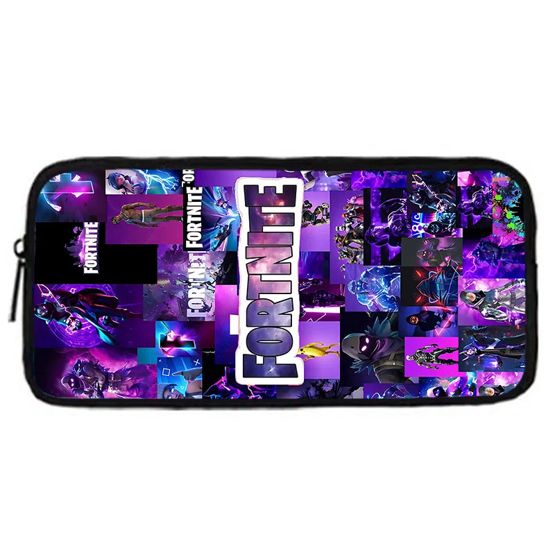 Mochila Escolar Infantil com Lancheira e Estojo, Design de Jogo Popular F-FortniteS, Mochila Escolar para Rapazes e Raparigas, Presente Ideal