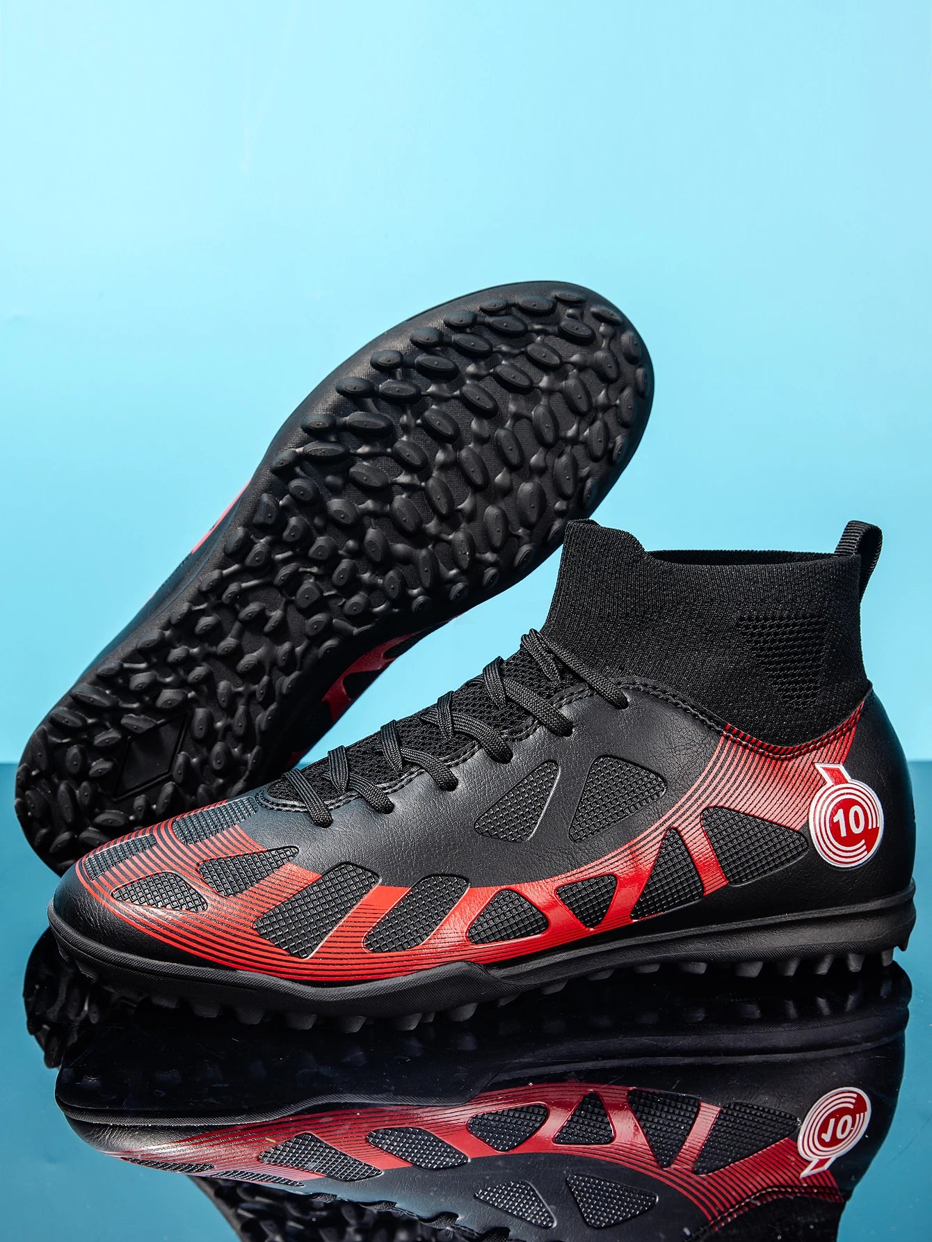 High Quality TF Football Boots Men Women PU Fabric Upper Rubber Cleats Non-slip Training Football Shoes