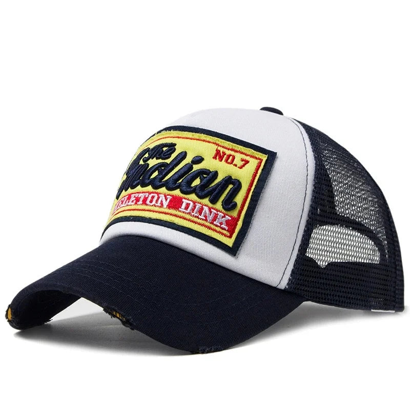 Streetwear Letter Embroidery Mesh Dad Baseball Cap Fashion Snapback Hip Hop Outdoor Y2K Trucker Hats Gorras F2719 for Women Men