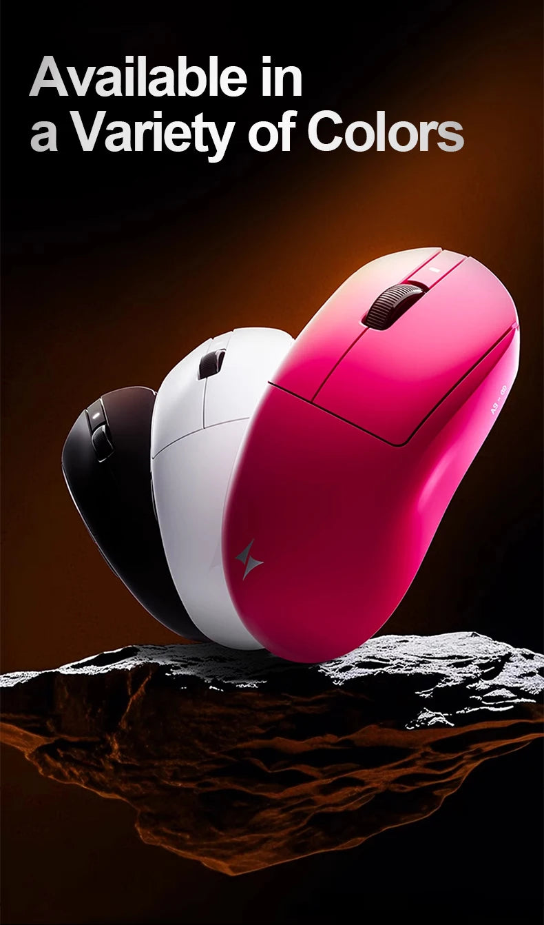 ATK Dragonfly A9 Ultra Wireless Gaming Mouse, Ultra-Lightweight Tri-Mode Ergonomic Gaming Mouse with Dual 8K Polling Rate, PAW3395/3950 Sensor