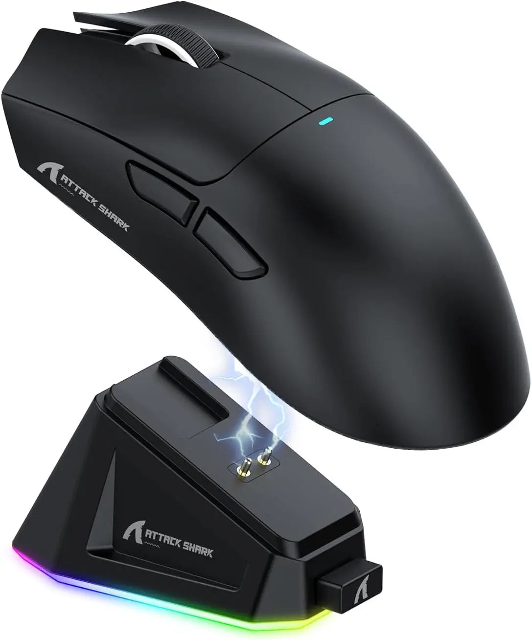 ATTACK SHARK X11 Wireless Gaming Mouse with Charging Dock, PixArt PAW3311 Sensor, Tri-Mode Bluetooth, 2.4G & Wired RGB Gaming Mouse