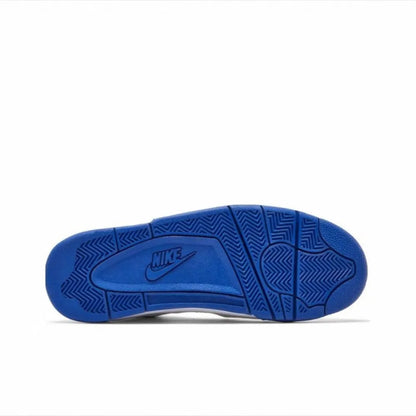 Nike Flight Legacy: zapatillas de baloncesto retro de caña media, cómodas y versátiles, para hombre, en blanco y azul, BQ4212-103