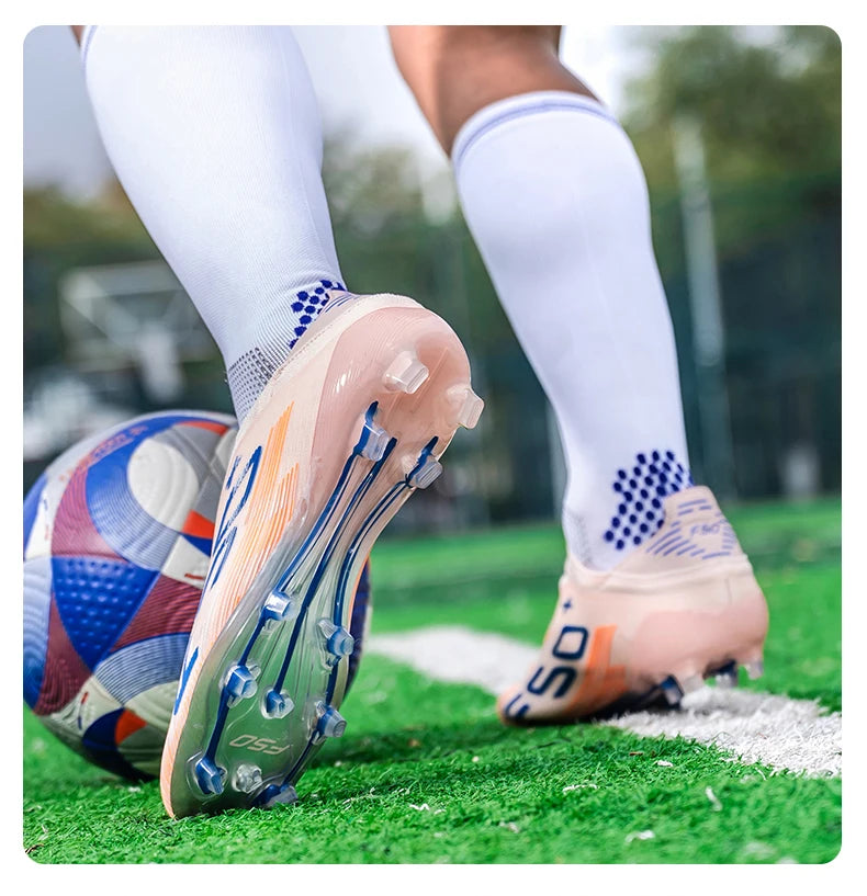 New Men's Football Boots Non-Slip Soccer Shoes Indoor Cleats Professional Turf Futsal Grass Ultralight Sport Comfortable Adult