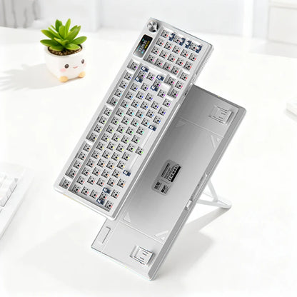 YINDIAOY95 Keyboard Kit Hotswap TFT Screen Full RGB Backlit 2.4GHz Bluetooth Wireles Custom DIY Mechanical Keyboard