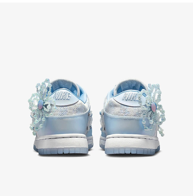 Nike Authentic Dunk Low Women's Fashion Floral Lightweight Casual Sneakers HV8575-100
