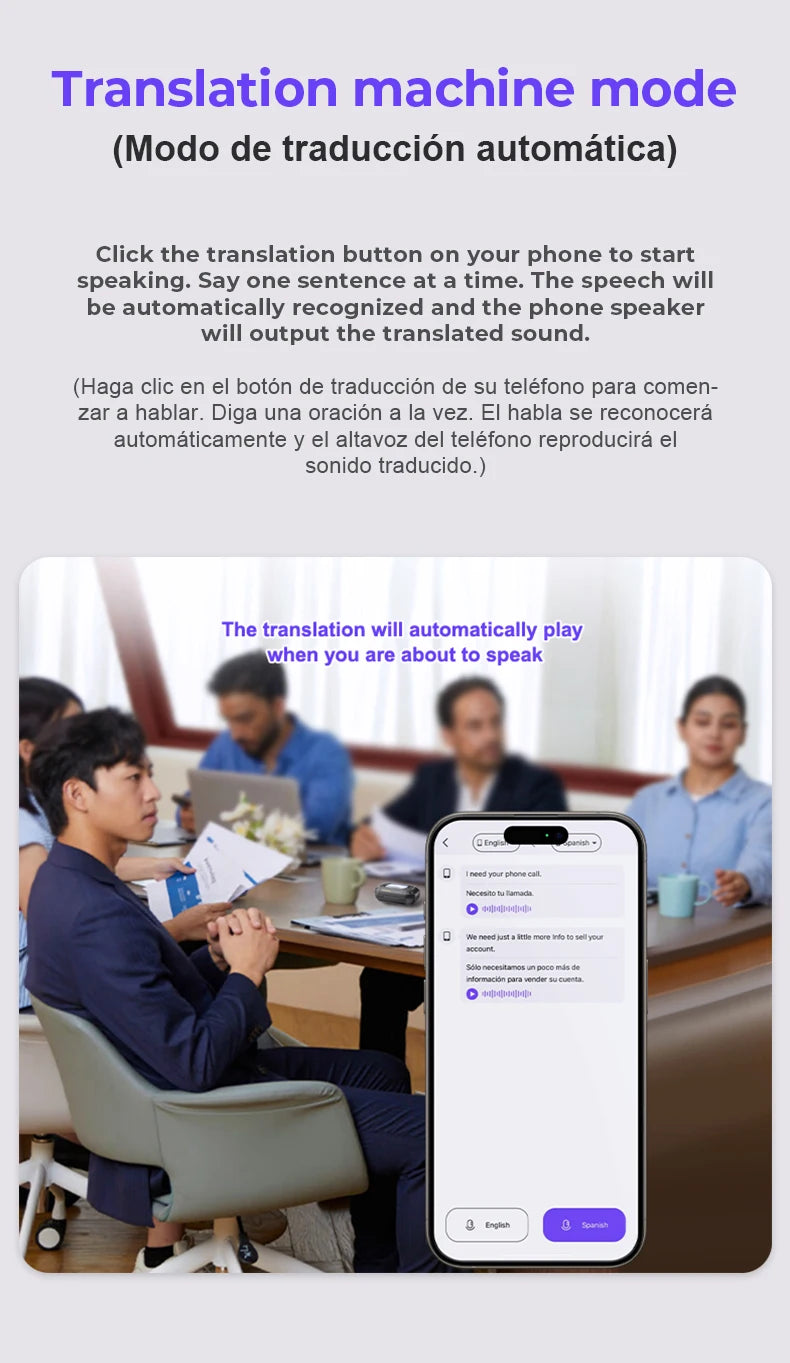 AI Earphone Translator Erazer XP6 Bluetooth 5.4 Wireless Earbuds – Real-Time 144 Languages Translation, Sleep ASMR Earphones, Deep Bass AI Headphones for Travel & Office