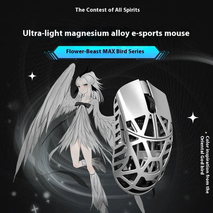 WLmouse Beast X Max Wireless Gaming Mouse with PAW3950HS Sensor, Magnesium Alloy, 8K Polling Rate, Ultra-Lightweight Wireless Gaming Mouse