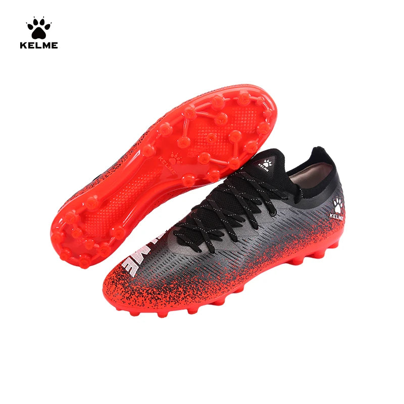 KELME Football Shoes Men's MG Adult Game Short Nails Professional Grass Non-Slip Shock Absorption Training Shoes ZX80121057