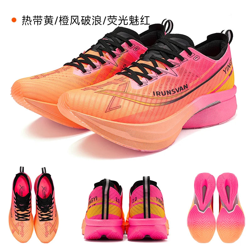2025 Carbon Plate Marathon Running Shoes Professional Test; Stable Support Ultra-Light Bounce Shoes Unisex 088