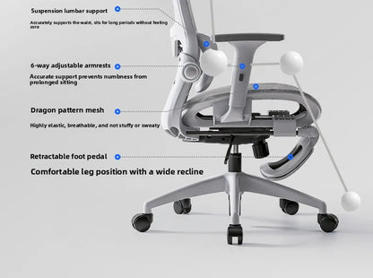 Többfunkciós irodai szék, számítógépes szék, dönthető pihenőszék, ergonomikus forgószék, e-sport szék
