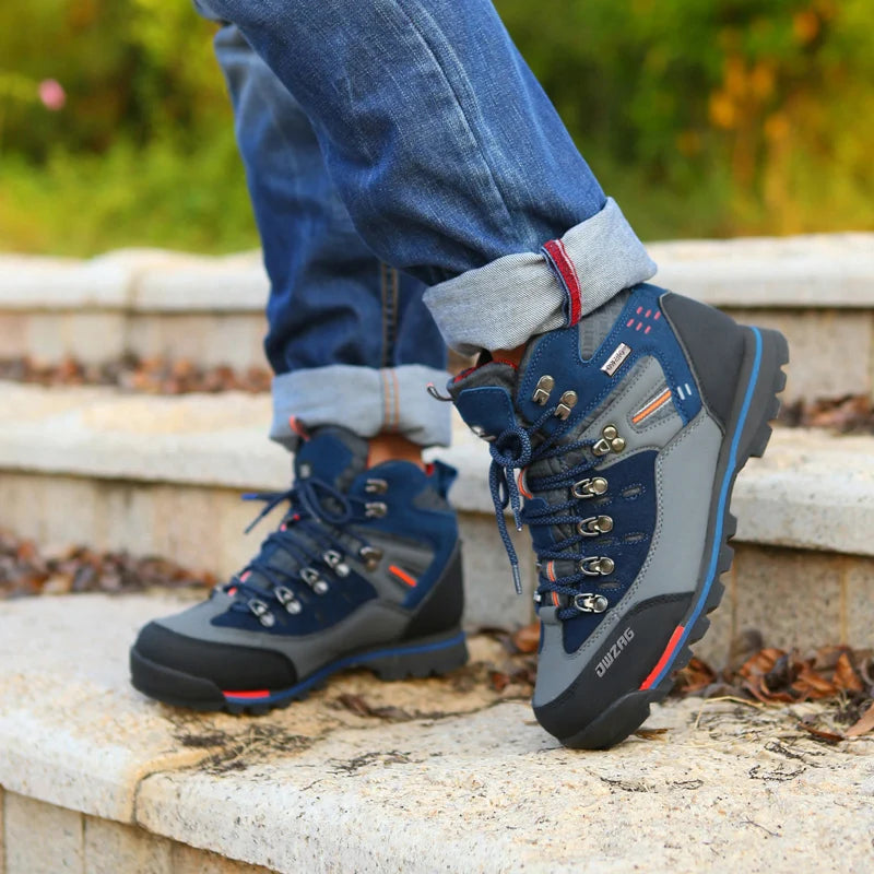 Wanderschuhe für Herren, Outdoor-Bergsteiger-Sneaker, hochwertige modische Freizeit-Schneestiefel für Herren