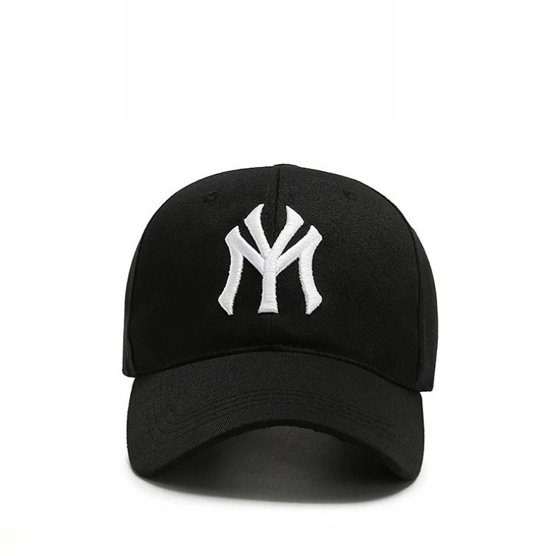 Modebaseballkasketter i bomuld med broderede bogstaver, justerbar, unisex, hiphop, trucker-kasket, afslappet snapback-kasket, udendørs sport, hverdags-kasket