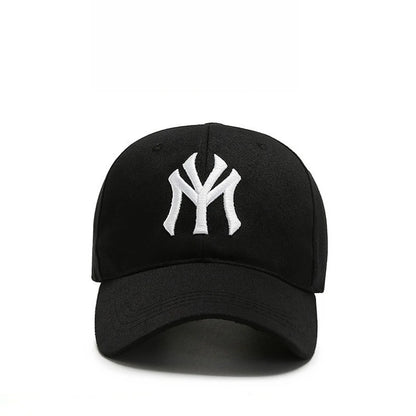 Modebaseballkasketter i bomuld med broderede bogstaver, justerbar, unisex, hiphop, trucker-kasket, afslappet snapback-kasket, udendørs sport, hverdags-kasket