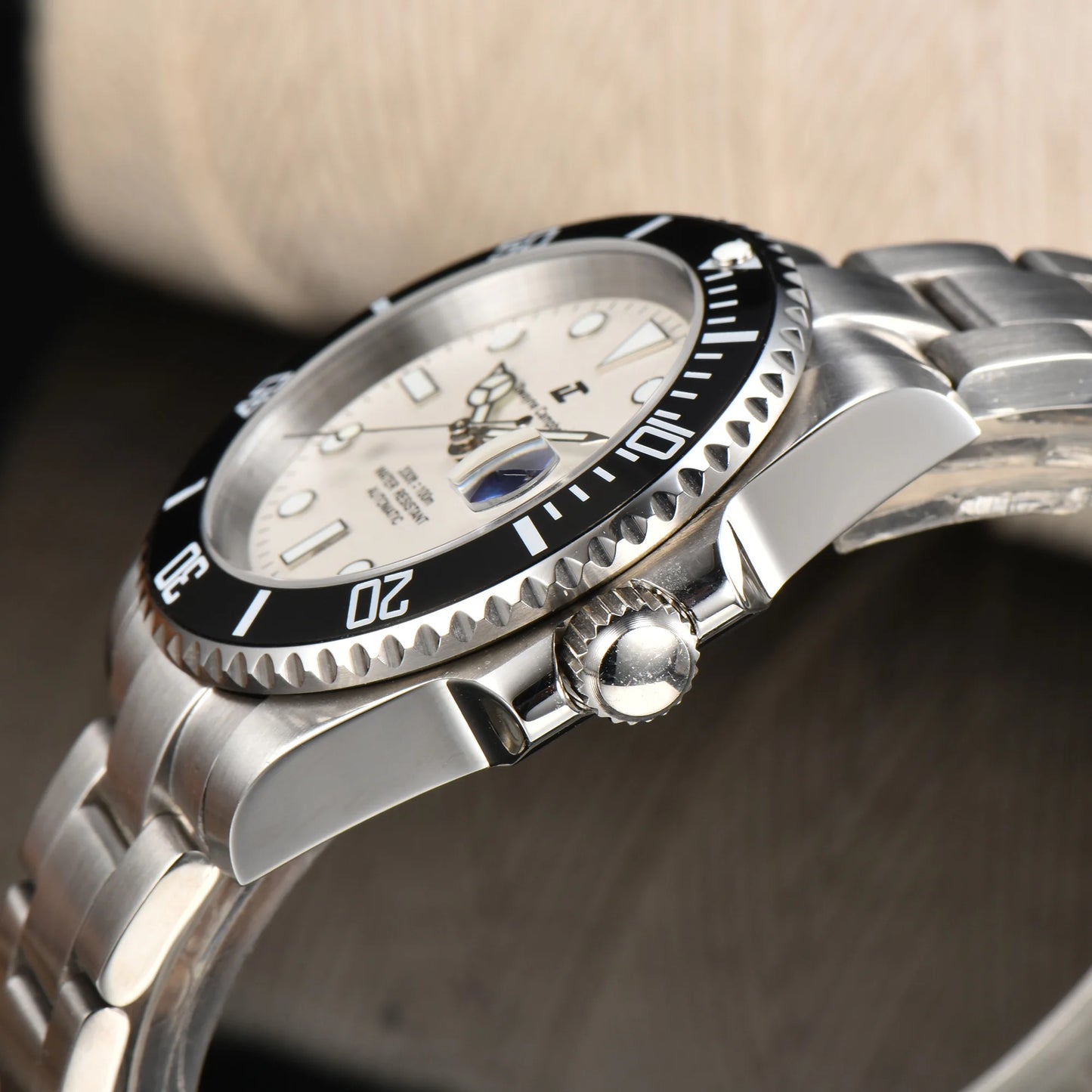 DWAYNE CAMPBELL Top Luxury NH35 Men's Automatic Mechanical Watch Waterproof Luminous Sapphire Glass Classic Business Wristwatch