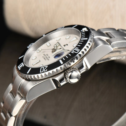 DWAYNE CAMPBELL Top Luxury NH35 Men's Automatic Mechanical Watch Waterproof Luminous Sapphire Glass Classic Business Wristwatch