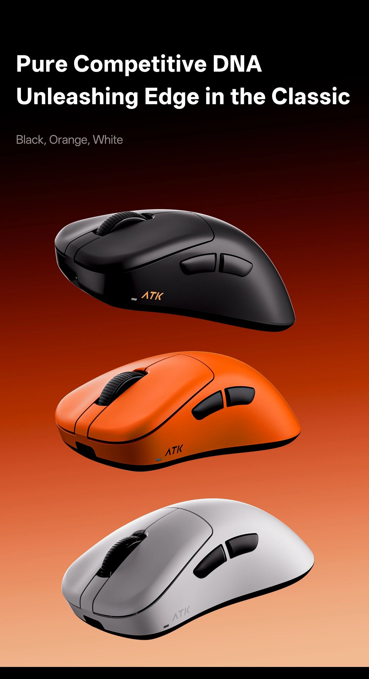 ATK Blazing Sky Z1 Series Wireless Gaming Mouse 8K, PAW3950 Ultra, Dual Mode, Lightweight Esports Mouse with Low Latency