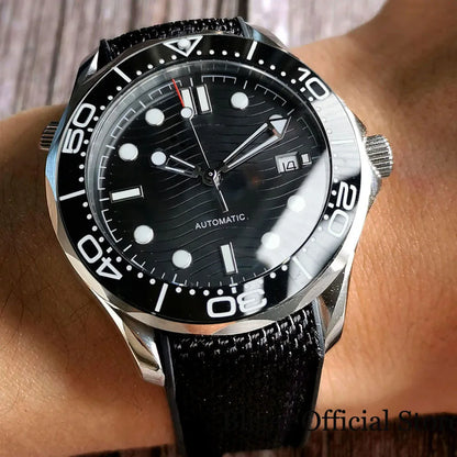 BLIGER Luxury 41mm Mechancial Men Watch Sapphire Glass NH35AMIYOTA PT5000 Movement Steel Bracelet Ceramic Bezel Date Function