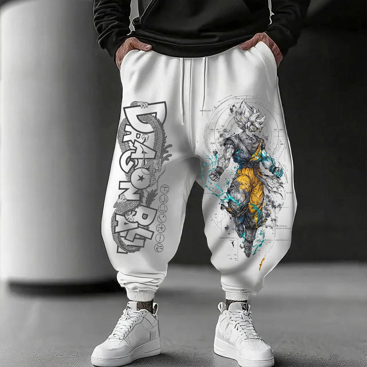 Dragon Ball GOKU Japanese Animation Sports Trousers 2025 American Loose Autumn Warm Men's and Women's Cotton Leggings
