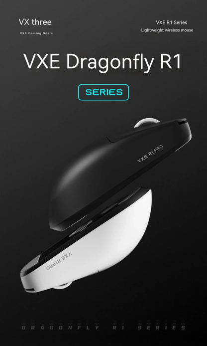 Ασύρματο ποντίκι VXE Dragonfly R1 Pro με αισθητήρα Paw3395, Nordic 52840, 2khz, Smart Speed X, χαμηλή καθυστέρηση, για γραφείο και gaming σε PC