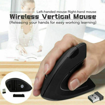 2.4G bezdrôtová vertikálna herná myš, ergonomická, 1600DPI, pre PC, notebook, kanceláriu, mini herná myš