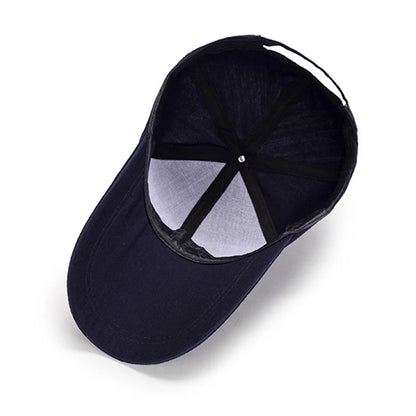 Spring Summer Baseball Cap Embroidered Canvas Sun Hat Outdoor Sports Cap Mens Hat for Fish Fashion Long-brimmed Golf cap 2022