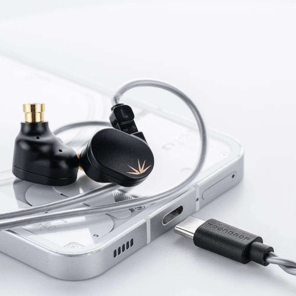 MOONDROP Chu II DSP Type-C Wired Earphones with Microphone, 10mm Dynamic Driver HiFi In-Ear Monitors, High-Performance IEM Earbuds