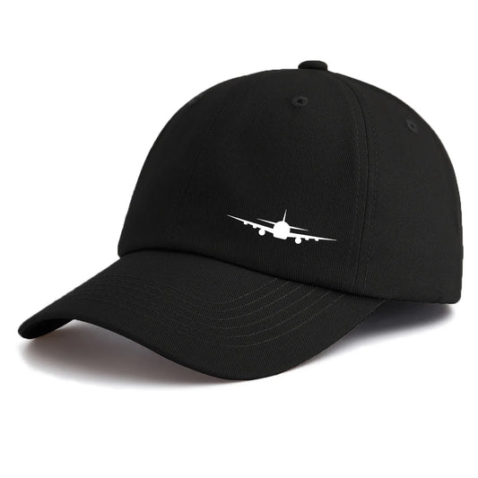 1pc Airplane Print Baseball Cap for Adults,Minimalist Retro Style Casual Soft Adjustable Dad Hat,Perfect As Gift