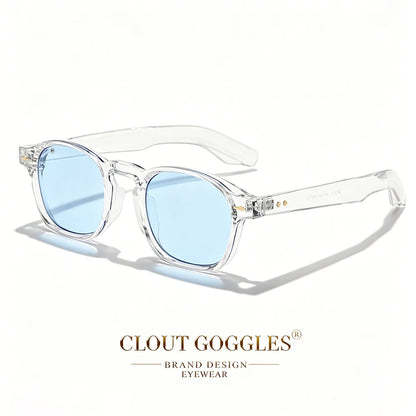 CLOUT GOGGLES Fashion Personality Rivet Sunglasses Women Men Square Frame Outdoor Travel Ultraviolet Protection Sun Glasses