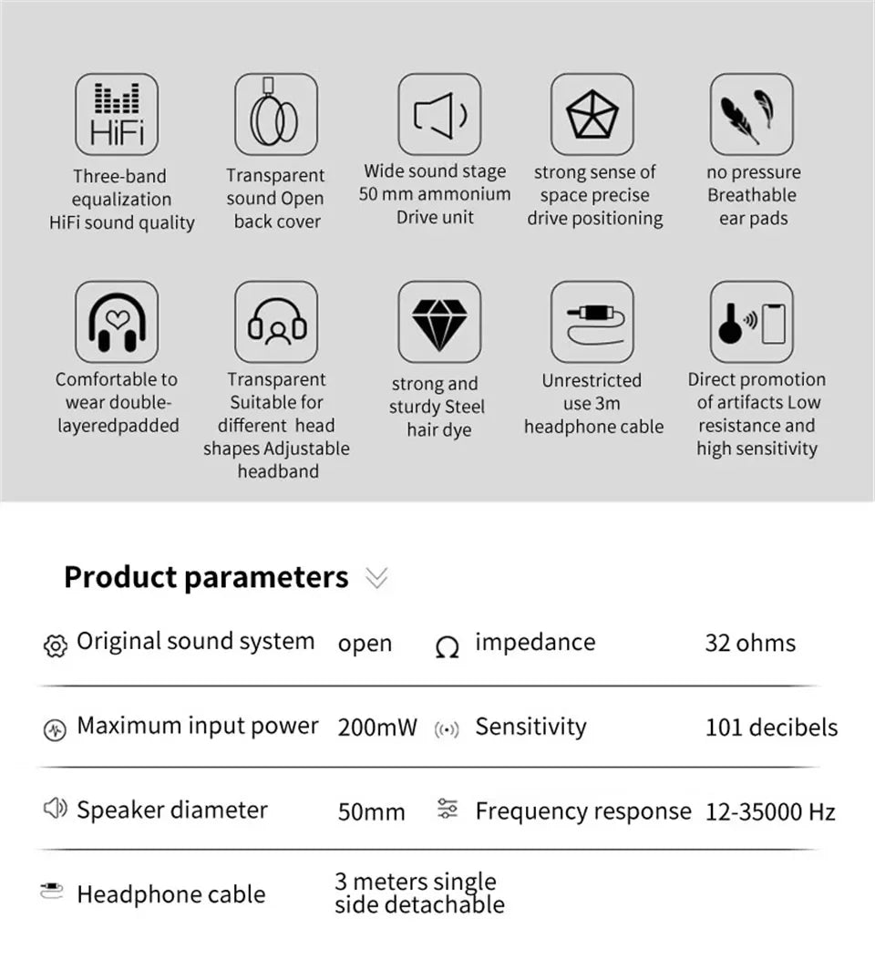 Philips SHP9500 HiFi Stereo Wired Headphones – Professional Open-Back Over-Ear Headset for Music, Gaming, Mobile & PC – High Precision Sound, 50mm Drivers, Crystal Clear Audio Performance