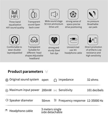 Philips SHP9500 HiFi Stereo Wired Headphones – Professional Open-Back Over-Ear Headset for Music, Gaming, Mobile & PC – High Precision Sound, 50mm Drivers, Crystal Clear Audio Performance
