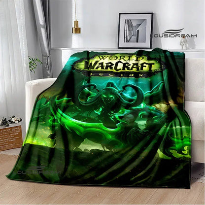 Game World of Warcraft Printed Blanket Picnic blanket Warm Flannel blankets Home bed linings blankets for beds Birthday Gift