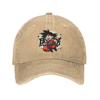 Goku Anime Dragon Ball Men Women Baseball Caps Distressed Denim Hats Cap Vintage Outdoor Running Adjustable Fit Headwear, produit gaming premium Fraquane