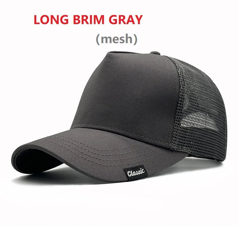Oversize Trucker-kasket med store masker til mænd med stort hoved – XXL-baseballkasket – åndbar „Dad Hat“ – 58–60 cm, 60–65 cm