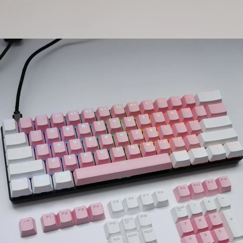 106 Keys Grey Red Keycaps PBT Specials Keycap Backlit Two-Color Key Caps For MX Switch 61/87104 Mechanical Keyboard