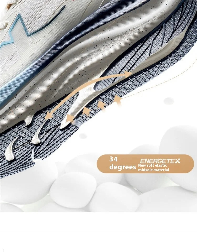 Xtep QINGYUN LITE Running Shoes For Men 2025 Spring Cushioning Wear-Resistant Lightweight Comfortable Sneakers 975219110056