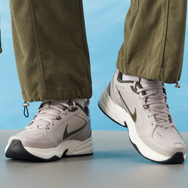 Nike Air Monarch IV Men's Brown/Grey Retro Dad Shoes 2026 Spring Training Sneakers 415445-200