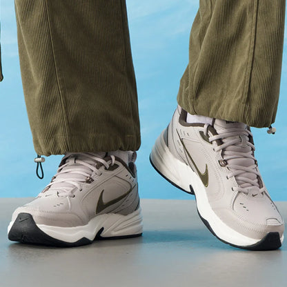 Nike Air Monarch IV Men's Brown/Grey Retro Dad Shoes 2026 Spring Training Sneakers 415445-200