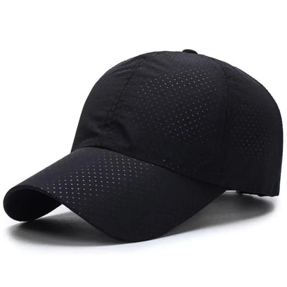 Snel drogende zonnepet voor dames, casual sportpet voor heren, grote maat baseballpet, 60-65 cm, verstelbare zonneklep, pet met klep