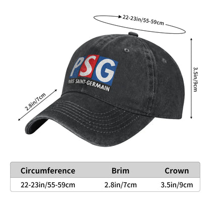 PSG-logo, afslappet baseballkasket til par, kvinder, sommer, jagt, camping, hiphop-hatte, mode, åndbare baseballkasketter