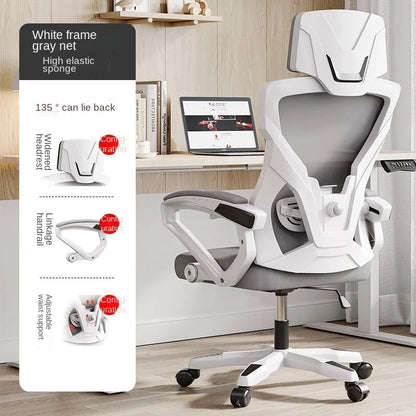 UVR Ergonomic Gaming Chair with Reclining Backrest, Breathable Mesh Office Chair, Adjustable Height Swivel Computer Chair for Work & Gaming