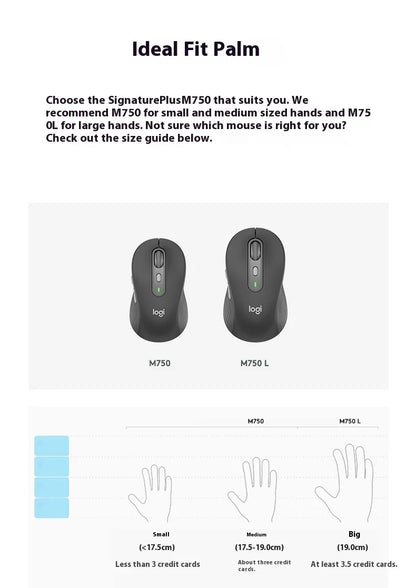 Logitech M750 Wireless Mouse 2.4GHz USB Receiver, 2000 DPI Portable Wireless Mouse for PC, Laptop, Office & Home Use