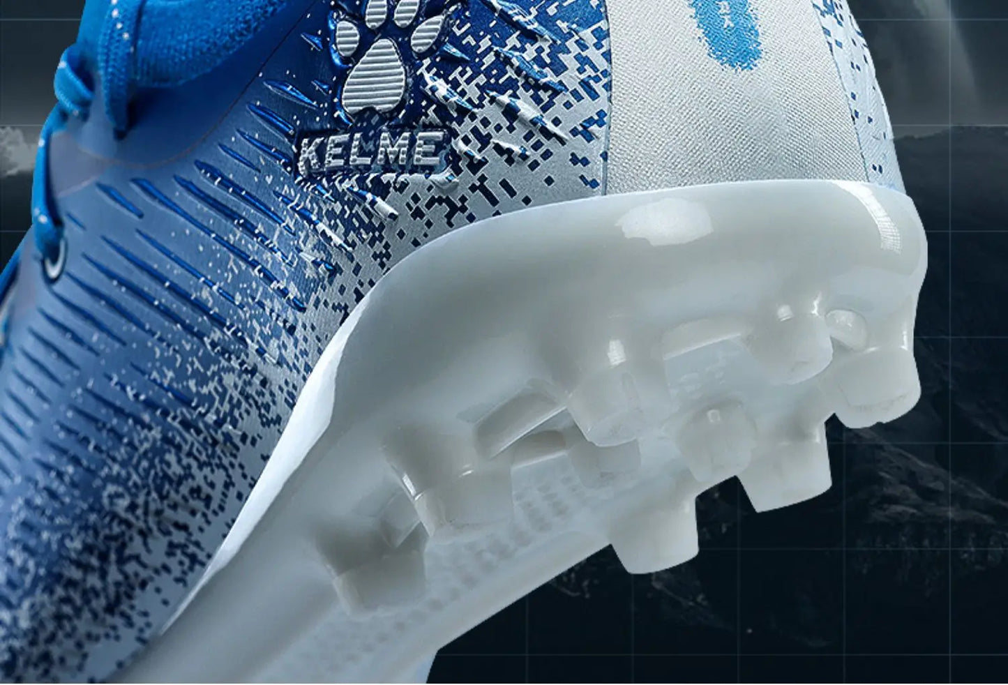KELME Football Shoes Men's MG Adult Game Short Nails Professional Grass Non-Slip Shock Absorption Training Shoes ZX80121057