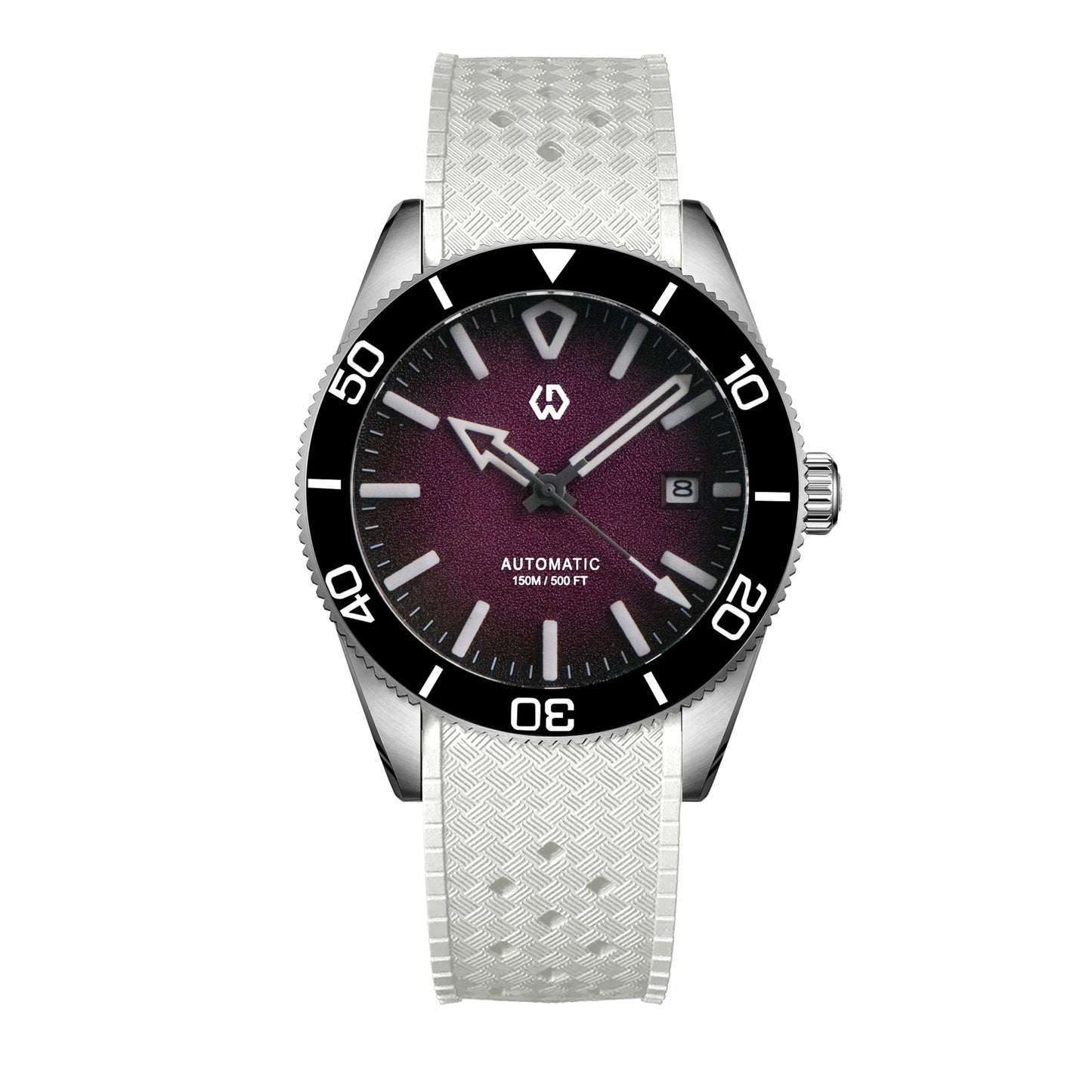 Upgraded Model Men's Automatic Watch Mechanical 3D Dimensional Luminous Watch Needle Ceramic Bezel 150 Meters Waterproof Diving