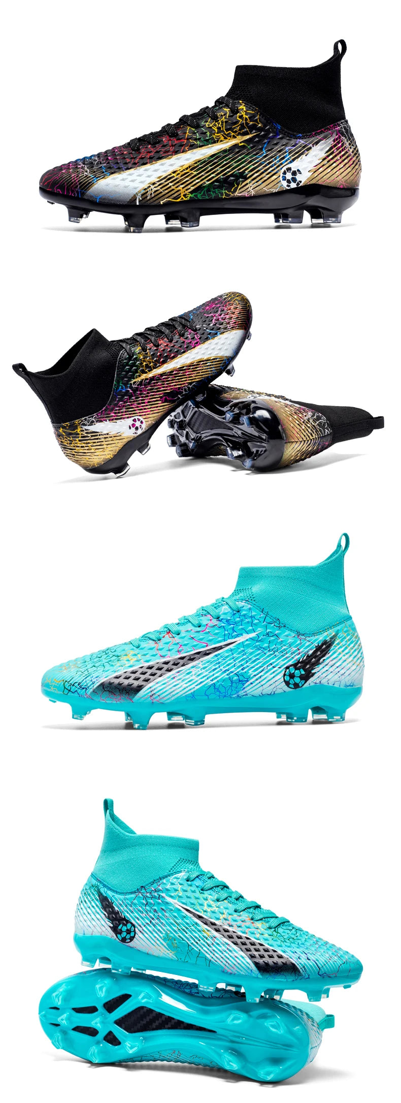 Męskie buty piłkarskie, dziecięce buty piłkarskie, damskie profesjonalne buty piłkarskie, antypoślizgowe buty TF/FG, sportowe buty piłkarskie do użytku na świeżym powietrzu