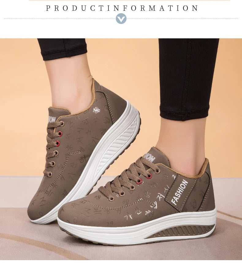 Women Sneakers Fashion Women Vulcanized Shoes High Quality Flats Shoes for Women Walking Platform Plus Size Zapatillas Mujer