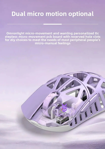 Wlmouse Mini Pro Professional Mouse Lightweight magnesium alloy three mode wireless game mouse 8K return rate PAW3950 DPI30000