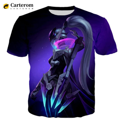 Sexy Akali 3D Print T-shirt League Of Legends T Shirt Men Women Fashion Casual Harajuku Style Tshirt Streetwear Cool Tops