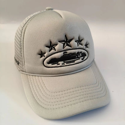 New Unisex Print Baseball Hats New Unisex Hip Hop Breathable Personal Sunshade Mesh Versatile Street Fashion Trucker Caps